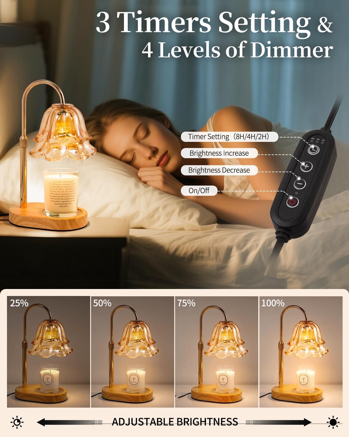 Floral Glow™ Candle Warmer Lamp