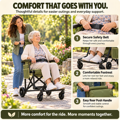 WillowEase™ Folding Transport Chair