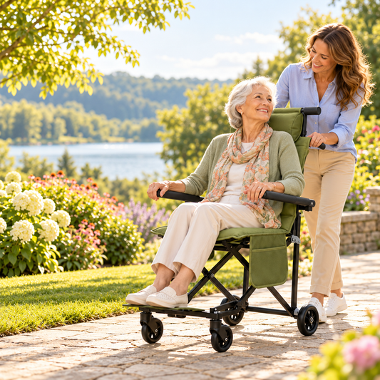 WillowEase™ Folding Transport Chair